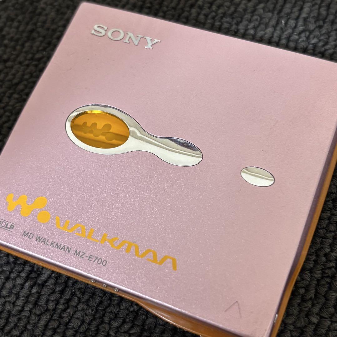 SONY MZ-E700 MD WALKMAN ソニー MDウォークマン ピンク - メルカリ