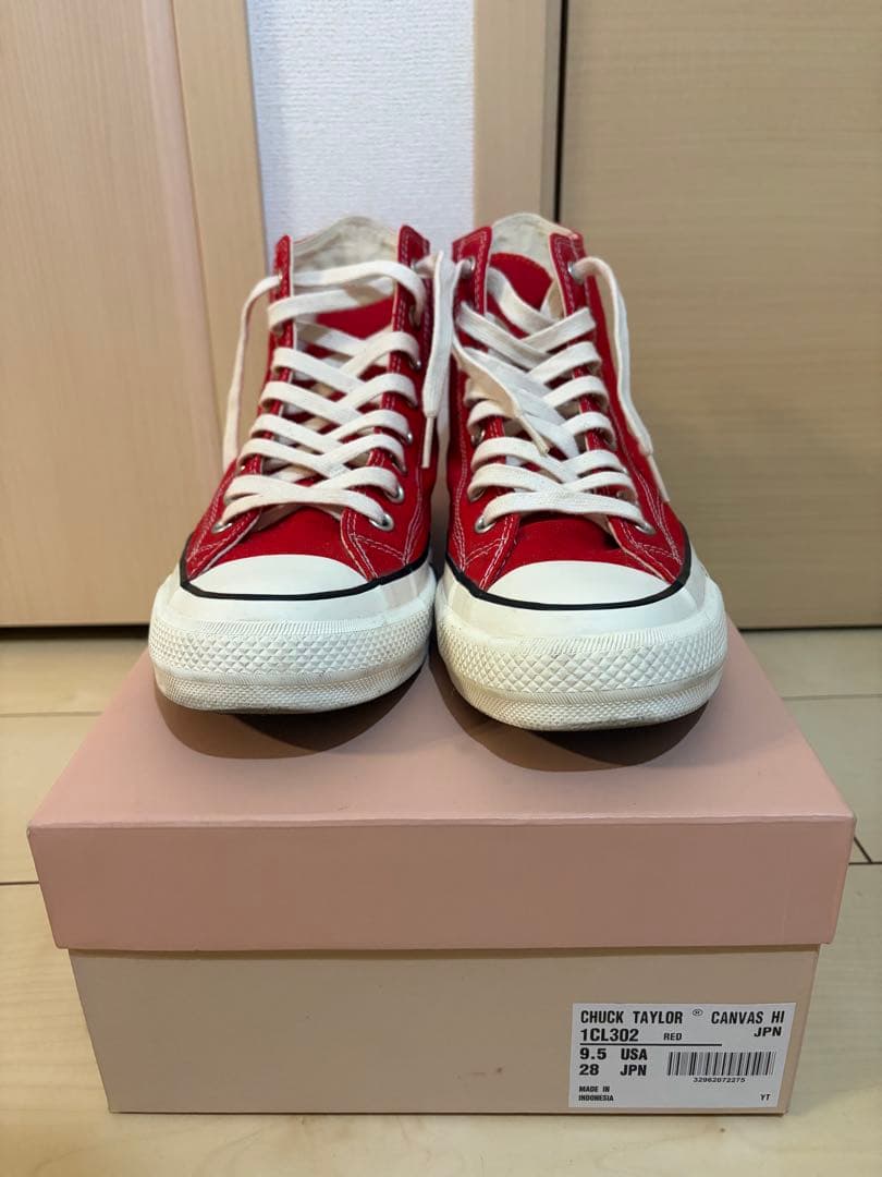 CONVERSE ADDICT CHUCK TAYLOR HI RED 28cm CONVERSE ADDICT CHUCK TAYLOR HI RED 28cm