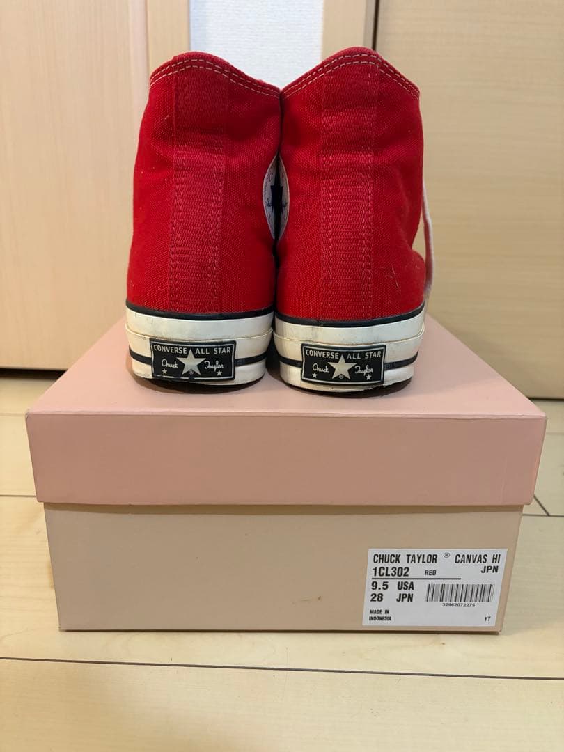 CONVERSE ADDICT CHUCK TAYLOR HI RED 28cm CONVERSE ADDICT CHUCK TAYLOR HI RED 28cm