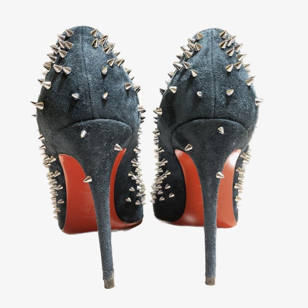 【美品】Christian Louboutin☆パンプス☆22cm☆ネイビー☆