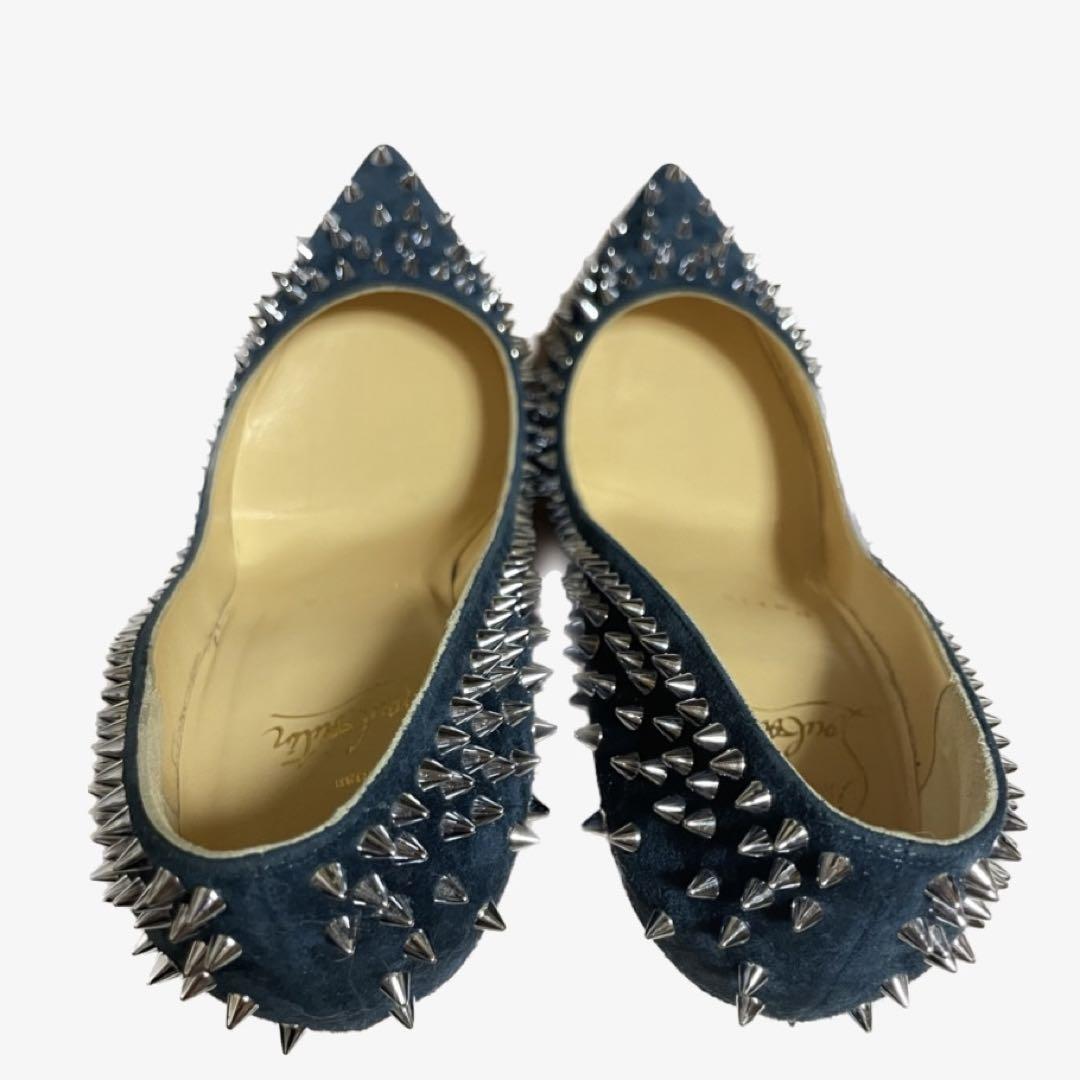 【美品】Christian Louboutin☆パンプス☆22cm☆ネイビー☆
