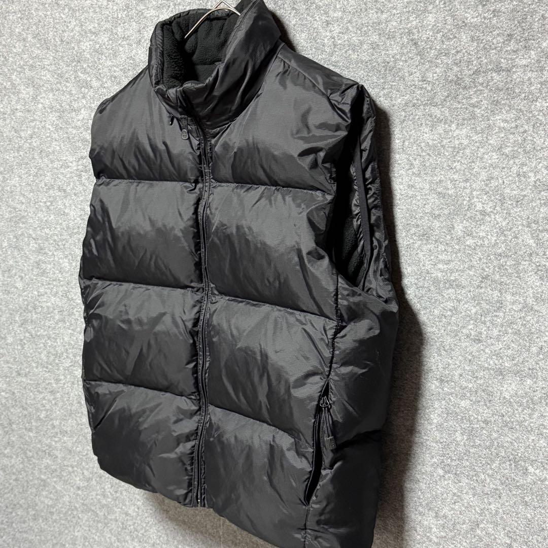 90s OLD GAP ダウンベスト オーバーサイズ 裏フリース スタンド