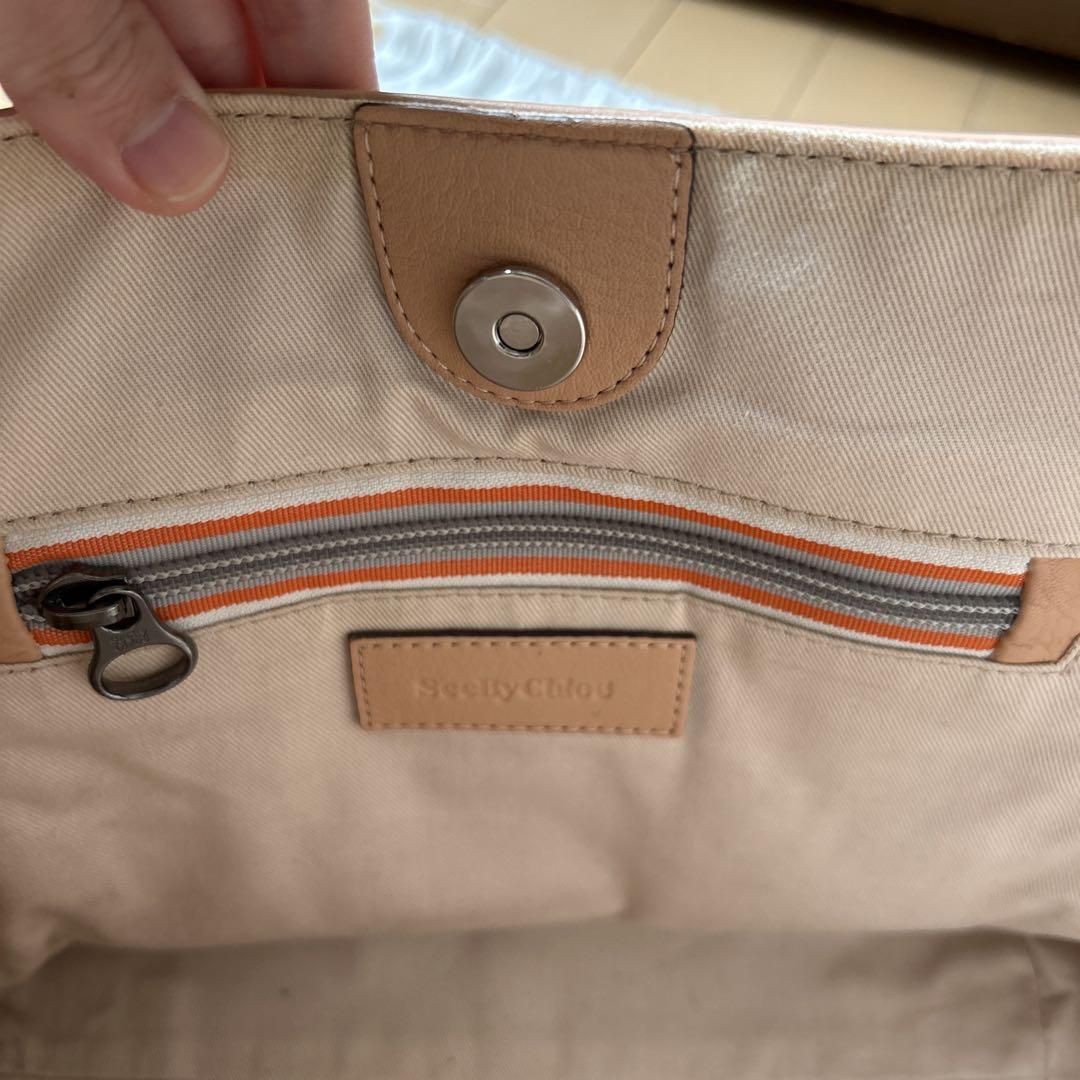 美品 シーバイクロエ Chloe ハンドバッグ 春 サーモンピンク