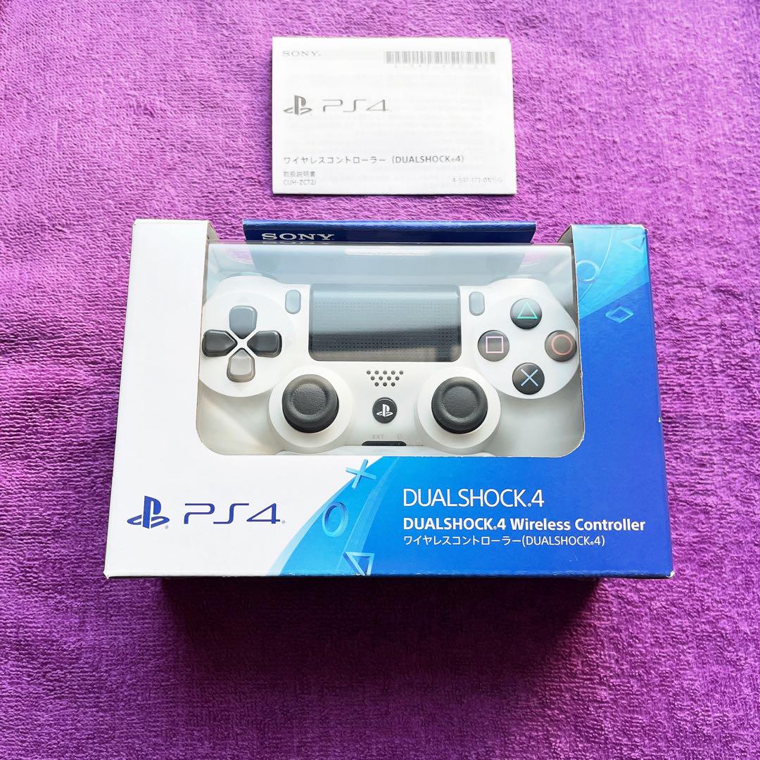 【こ様専用】PS4 コントローラー 純正 白 A45-c 【未使用に近い】
