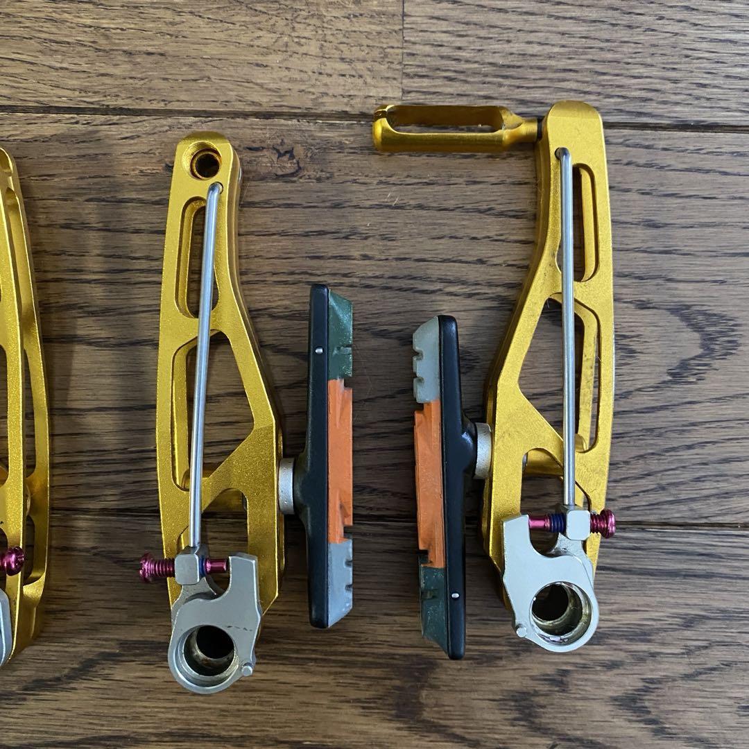 【中古美品！】　KCNC　Vブレーキ　ブレーキレバー　セット　軽量 中古美品！】 KCNC Vブレーキ ブレーキレバー セット 軽量