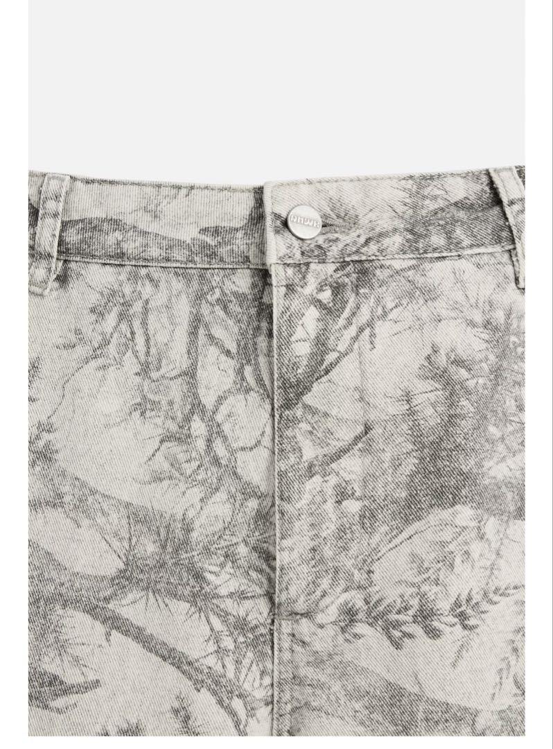 完売品⭐︎ZARA アブストラクトプリント カーペンターパンツ36（JP29）
