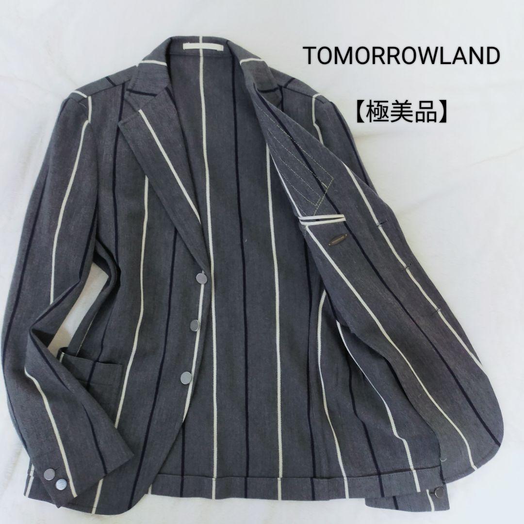 ✨️極美品✨️TOMORROWLAND アンコンジャケット メタルボタン 46