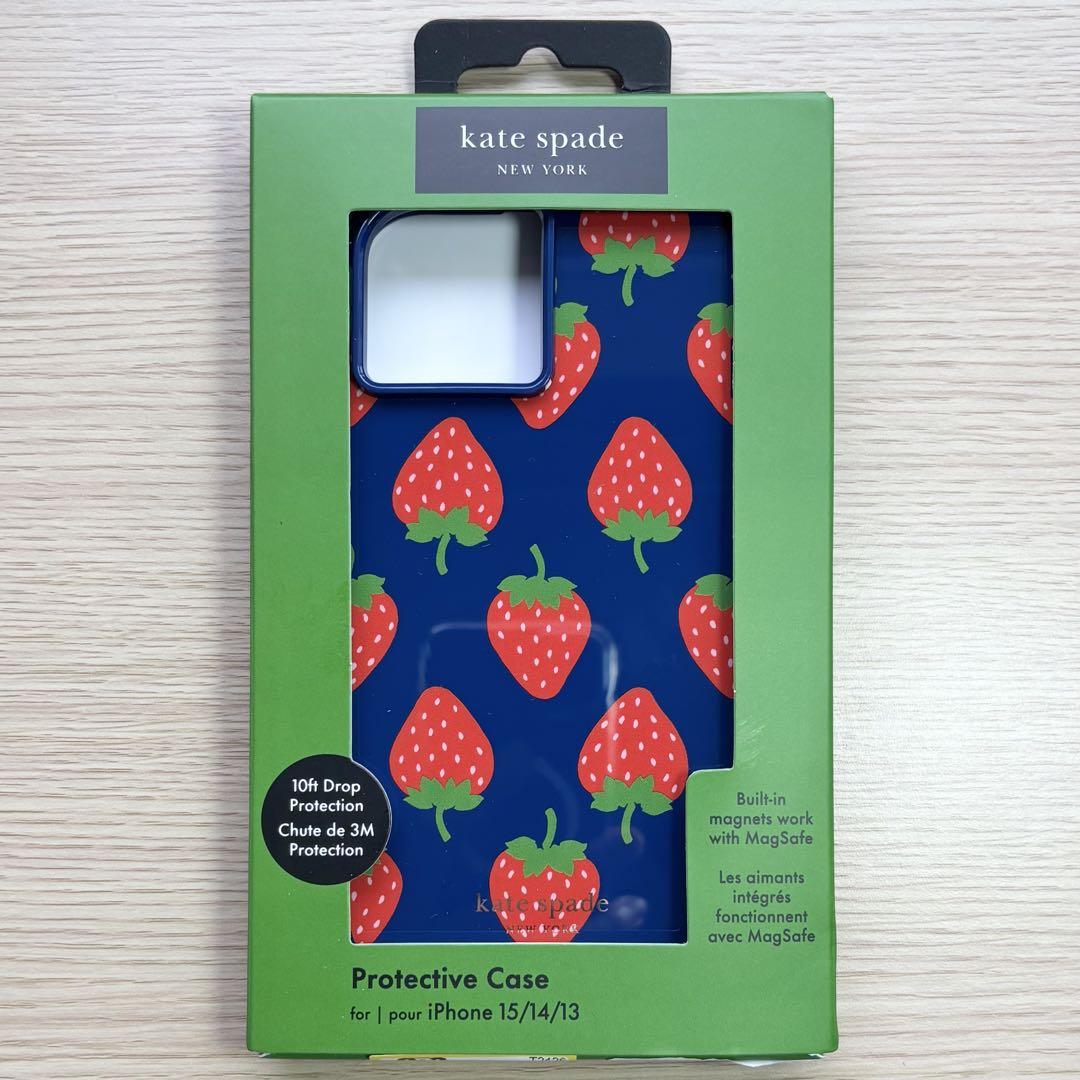 ケイトスペード iPhone 15 / 14 / 13 ケース ストロベリー