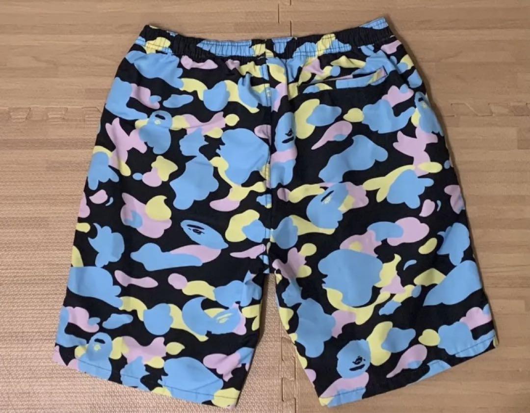 超安い】 ☆激レア☆ APE マルチカモ ナイロン ショーツ L ハーフ