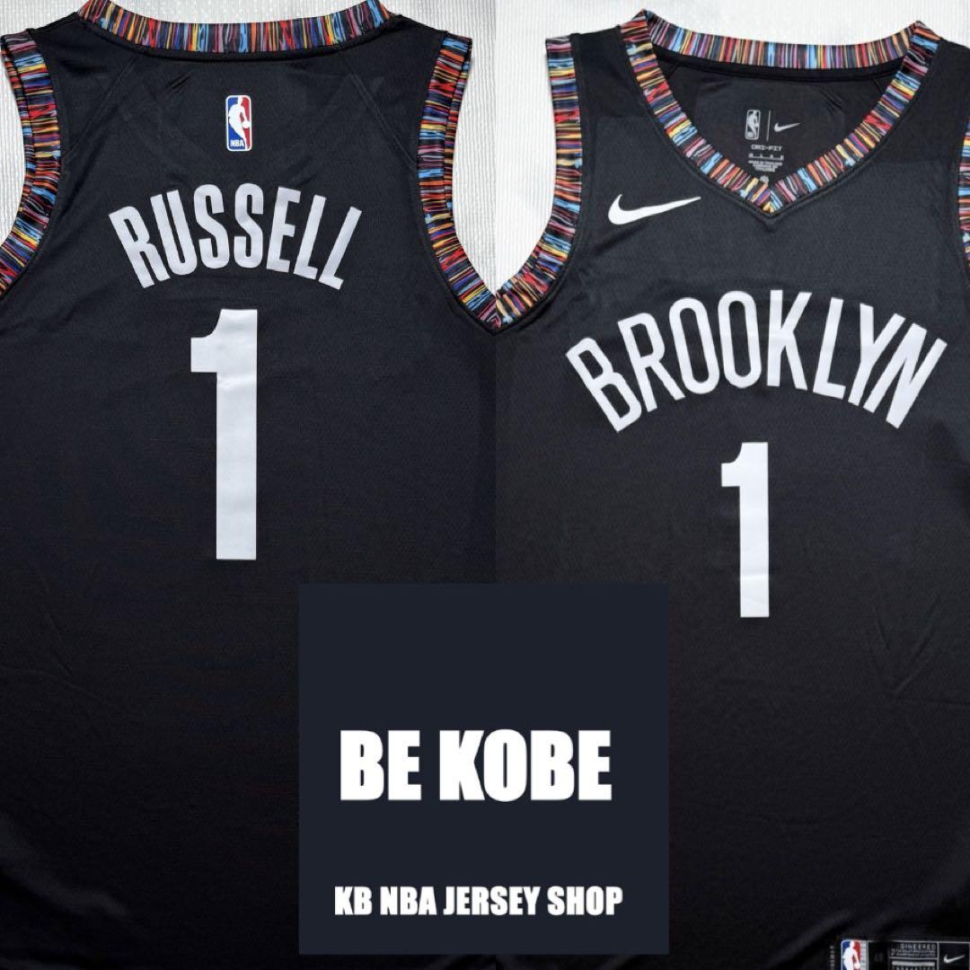 NBAディアンジェロラッセルネッツジャージユニフォームXL/レブロンコービー河村