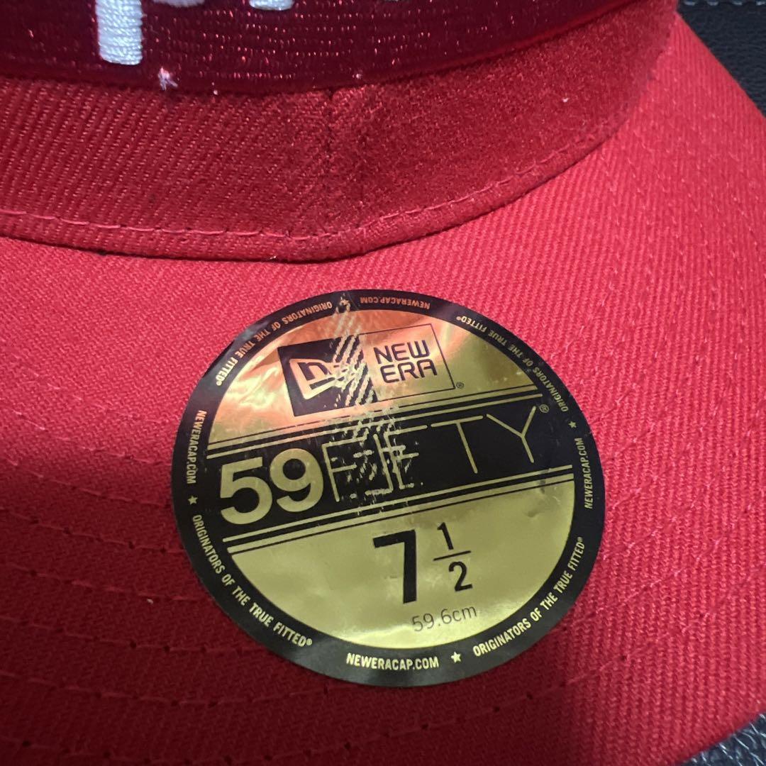 Supreme 59FIFTY レッドキャップ 7 1/2 [ミチさん専用]