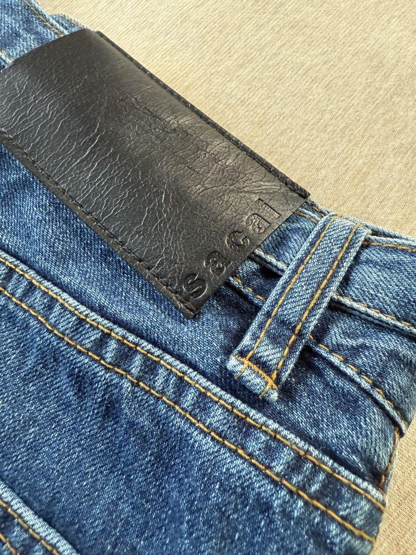 2新品 sacai レディース デニム パンツ ジーンズ ベルト付 サカイ
