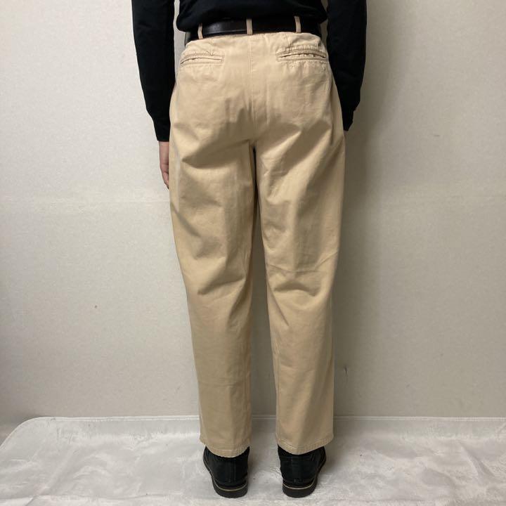 人気通販 パパス Papas ワイド コットンチノパンツ W74 ベージュ カジュアル 7EB0A-m83790592416 即納新作