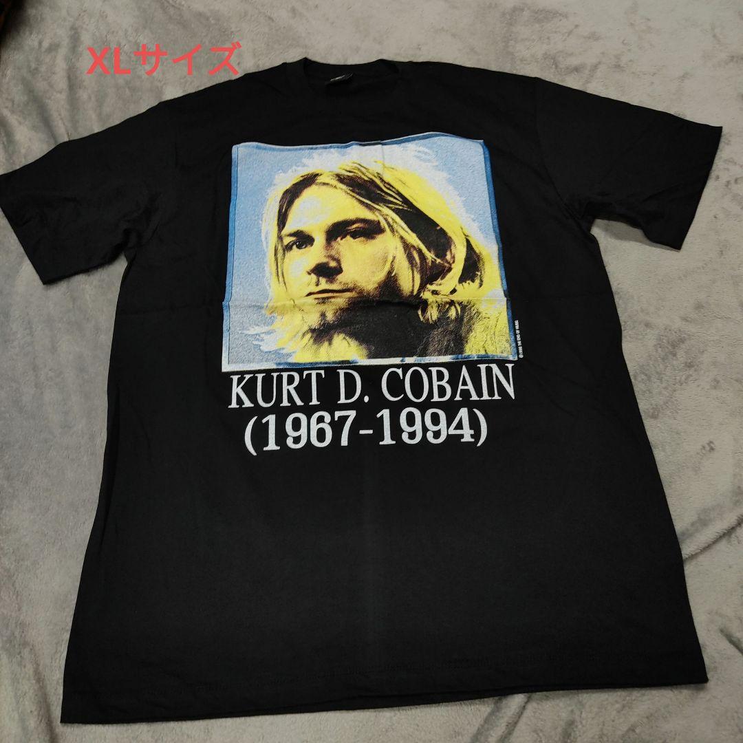 【歳末セール】カートコバーン追悼Tシャツ XLサイズ GIANT(ジャイアント) / USA製/1994コピーライト/カートコバーン