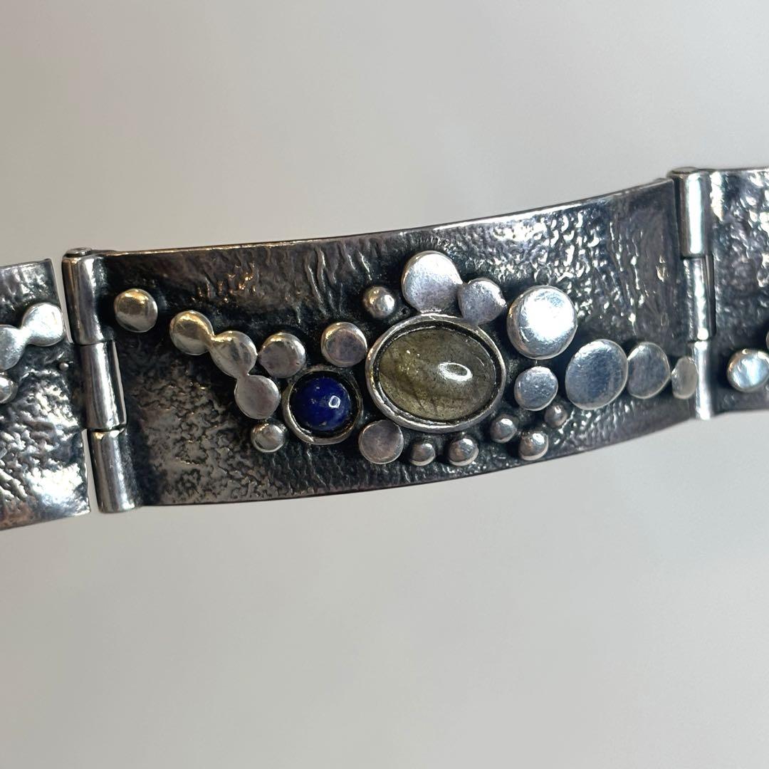 ノルウェー　北欧　ハンドメイド　シルバーブレスレット
