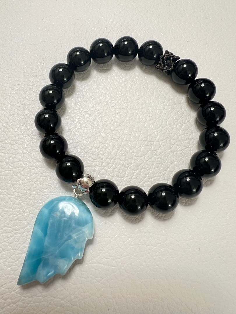 ドミニカ産ラリマー モリオン ブレスレット