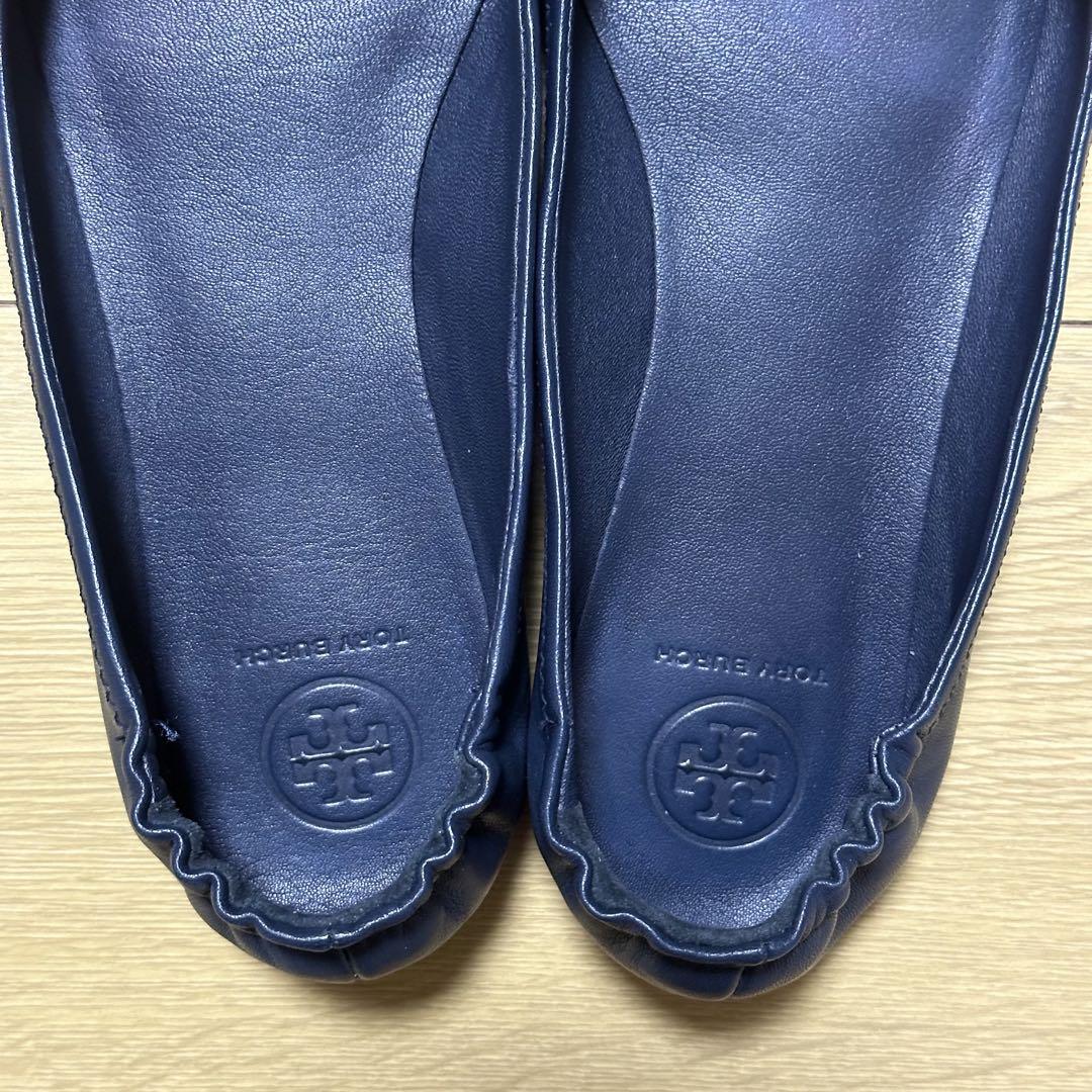 Tory Burch 靴 ネイビー フラットシューズ バレエシューズ