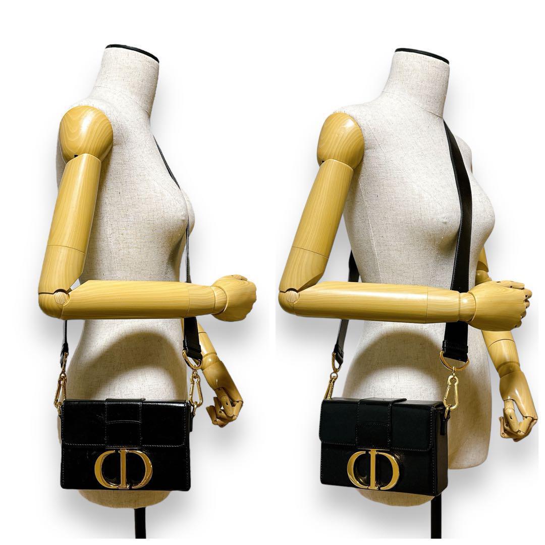 ディオール ショルダーバッグ ブラック レザー 30モンテーニュ ボックスバッグ ディオール ショルダーバッグ ブラック レザー 30モンテーニュ ボックスバッグ