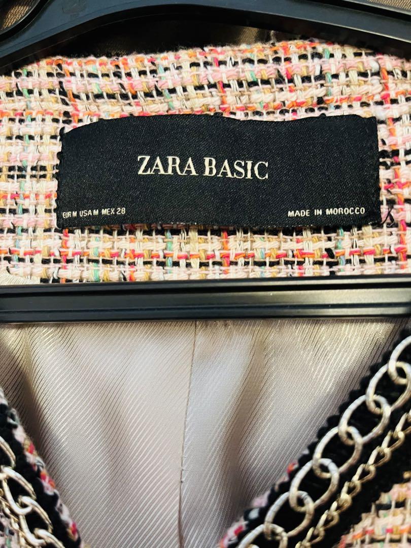 祝開店！大放出セール開催中 値下げ】ZARA ツイードジャケット メルカリ - チェーン装飾 ジャケット・アウター