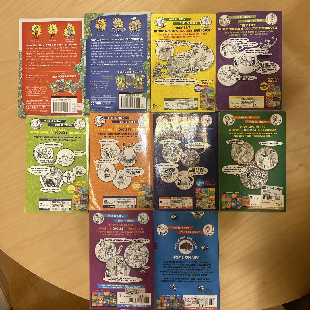 【英語多読におすすめ】The Treehouse Series 10セット The Treehouse Series 10 Books Collection Set By Andy