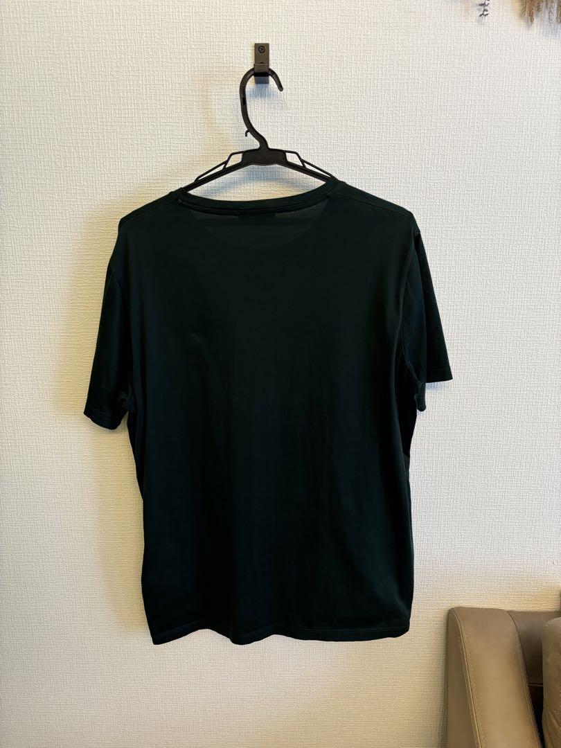 プラダ　PRADA メンズL 半袖 Tシャツ ポケT カットソー グリーン グリーン（緑）系 PRADA(プラダ) Tシャツ・カットソー(メンズ