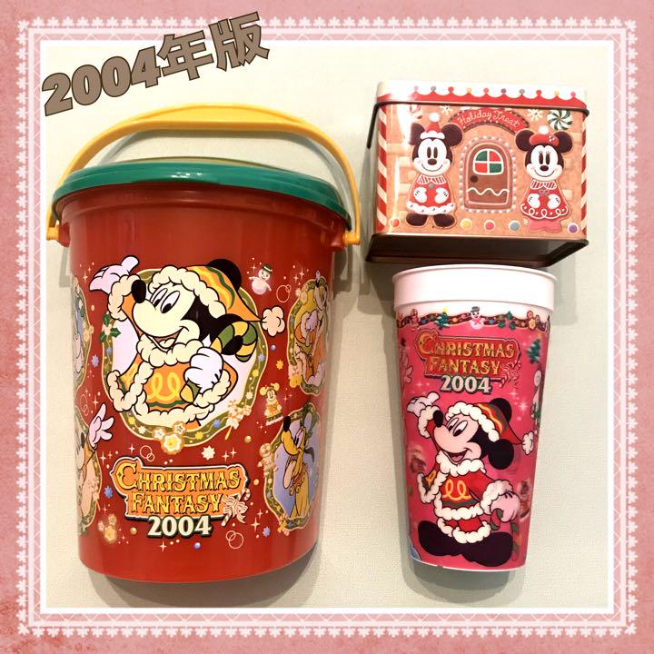 ディズニー ポップコーンバケット コップ クリスマス 04年 缶 14年 メルカリ