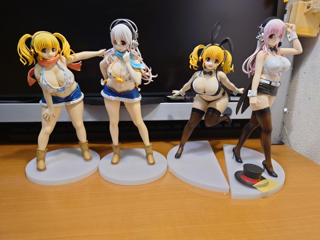 すーぱーそに子　すーぱーぽちゃ子　２体ずつセット