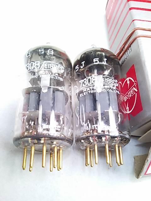 希少真空管 SQ 7308 E188CC　松下元箱入り新品２本 6DJ8等同等 希少真空管 SQ 7308 E188CC 松下元箱入り新品2本 6DJ8等同等