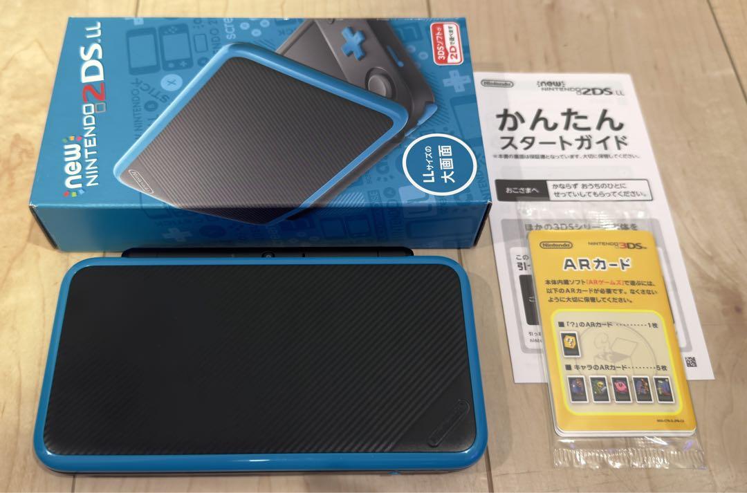 New ニンテンドー 2DS LL ブラック×ターコイズ ACアダプター 画像1