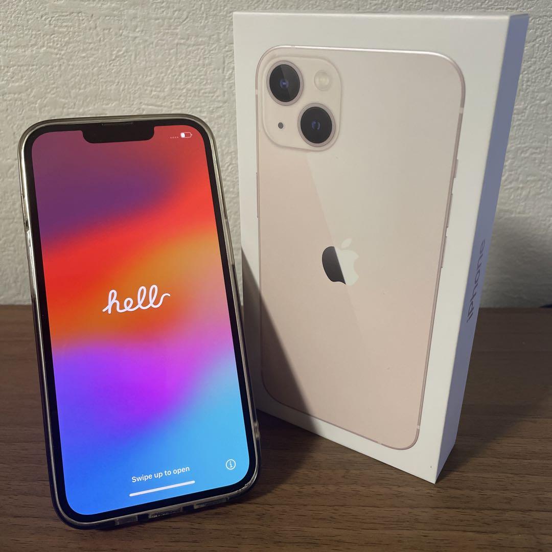 iPhone 13 ピンク 128 GB SIMフリー　バッテリー86%