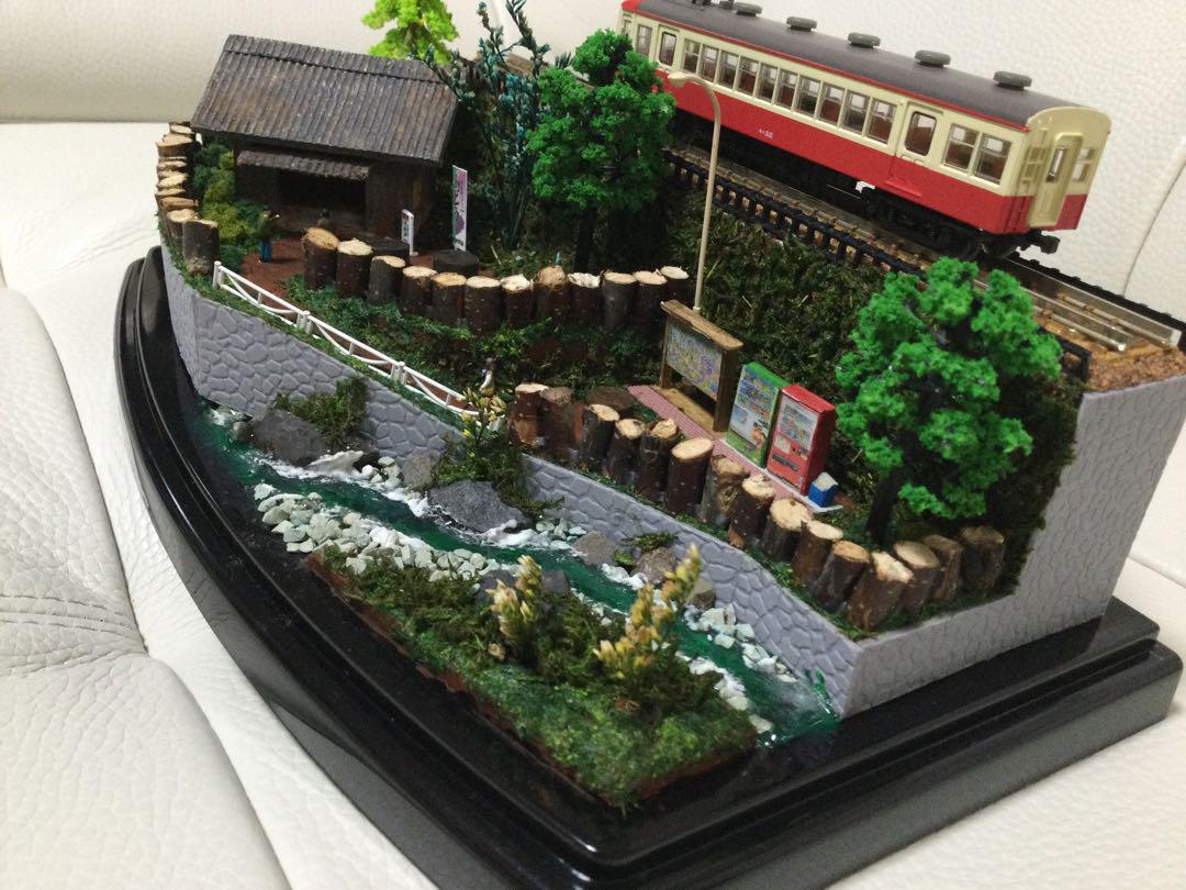 鉄道模型　Nゲージ　ジオラマ　2個セット　クリアケース付