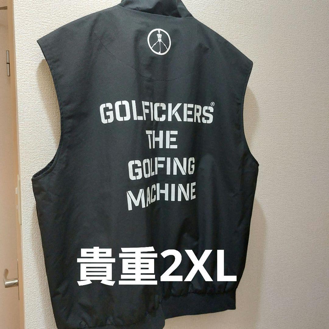 Golficers ゴルフベスト 黒XL ゴルフィッカーズジャケット