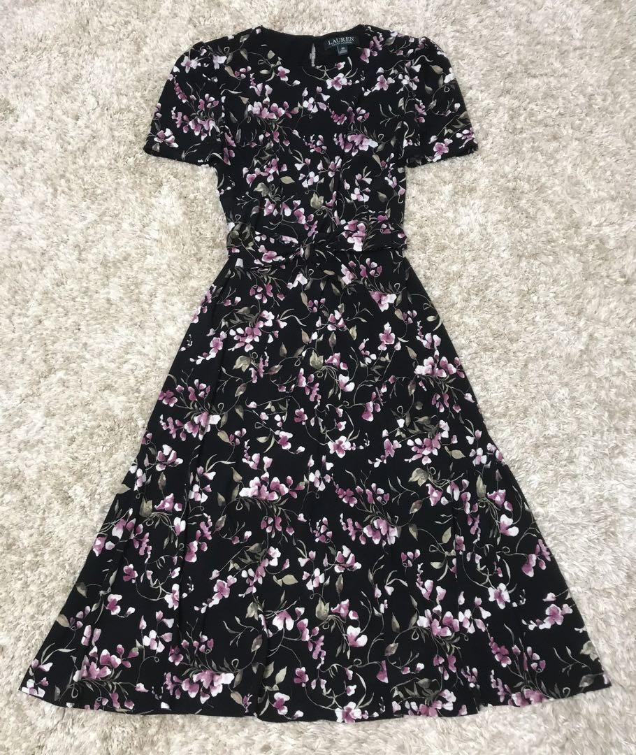 Ralph Lauren 花柄フレアワンピース