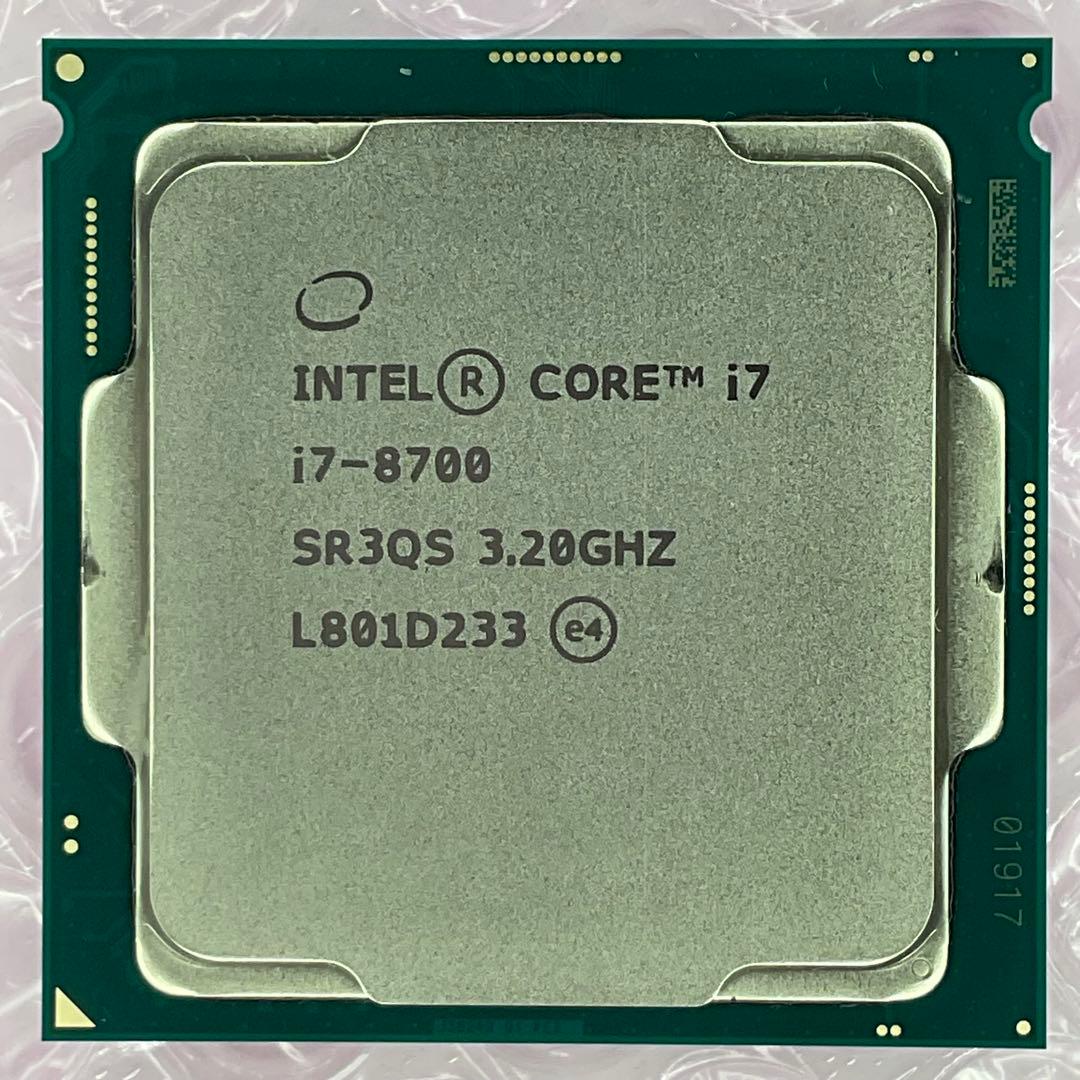 intel i7-8700 動作 済やや傷や汚れあり