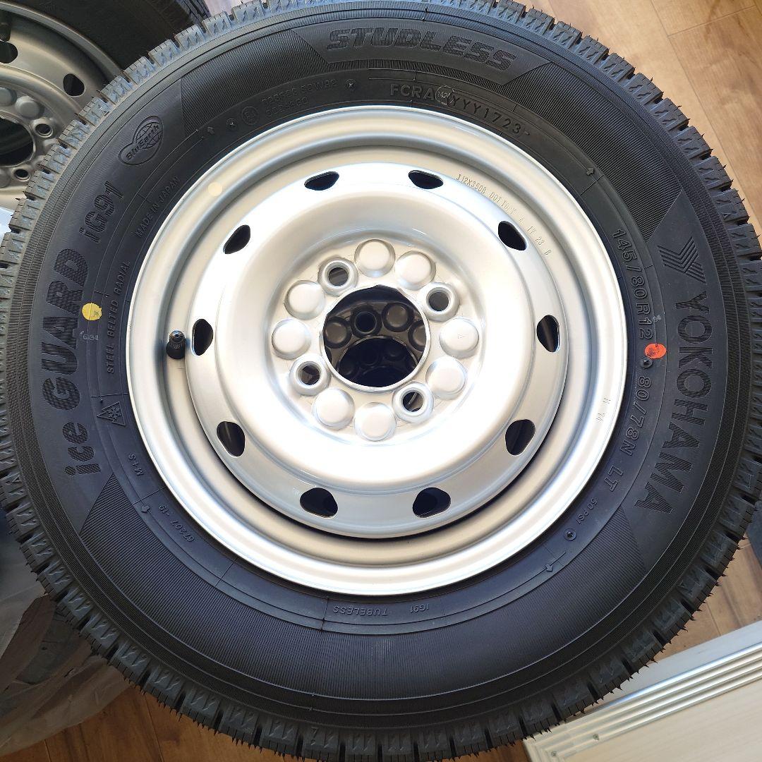 謙一2本セットiceGUARD iG91 145/80R12 その1