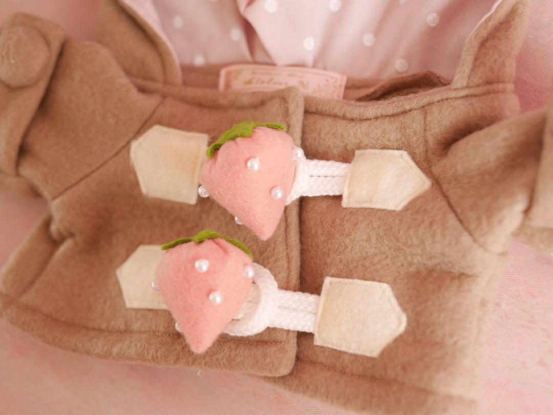 いちごダッフル びすちぇワンピース ラプンツェル風 グレージュ コスチューム
