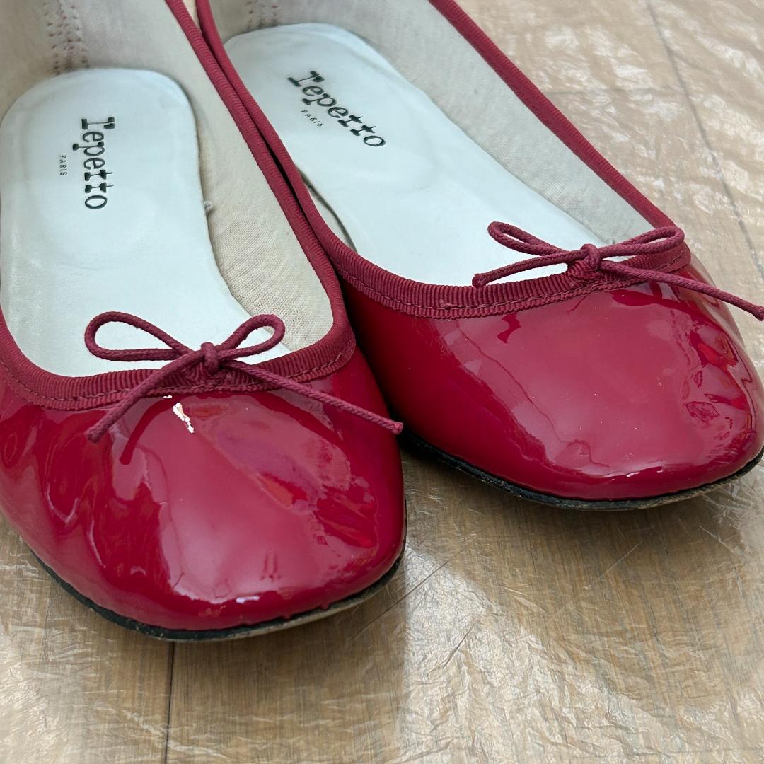 Repetto レペット 39 バレエシューズ サンドリオン ローズレッド