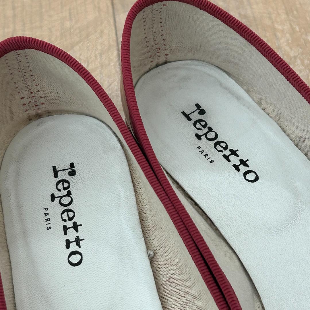 Repetto レペット 39 バレエシューズ サンドリオン ローズレッド