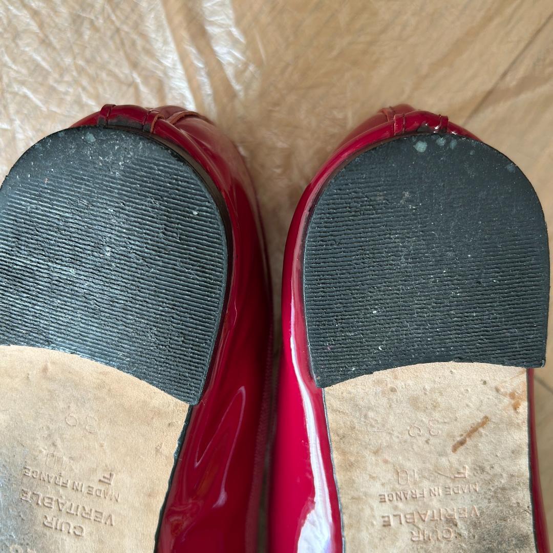 Repetto レペット 39 バレエシューズ サンドリオン ローズレッド
