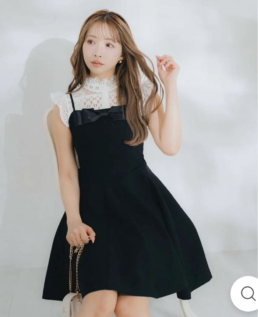 新作キャミワンピース♡ブラック♡完売品♡新品未使用タグ付き♡MISTREASS