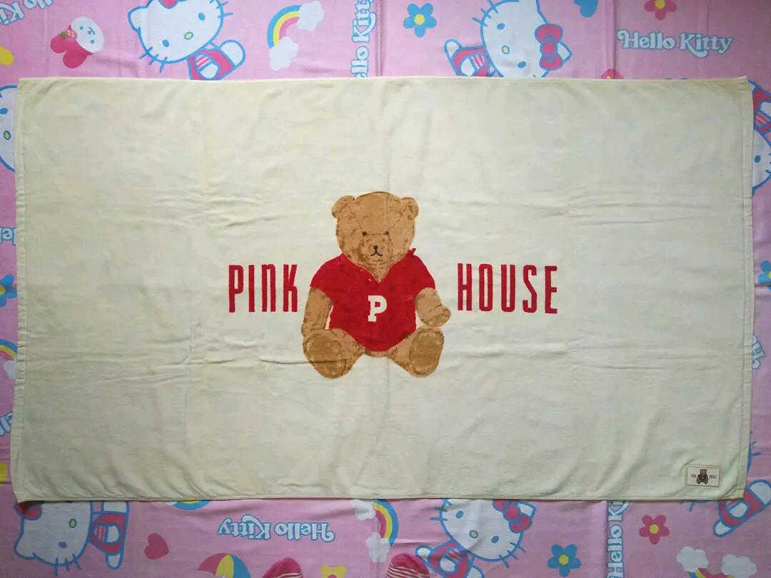 ピンクハウス♪大判バスタオル♪シミあり♪色移りあり♪多分新品?①♪難あり