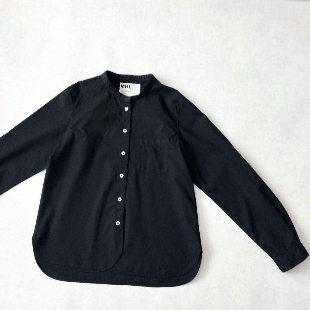 MARGARET HOWELL MHL✨バンドカラー コットンシャツ