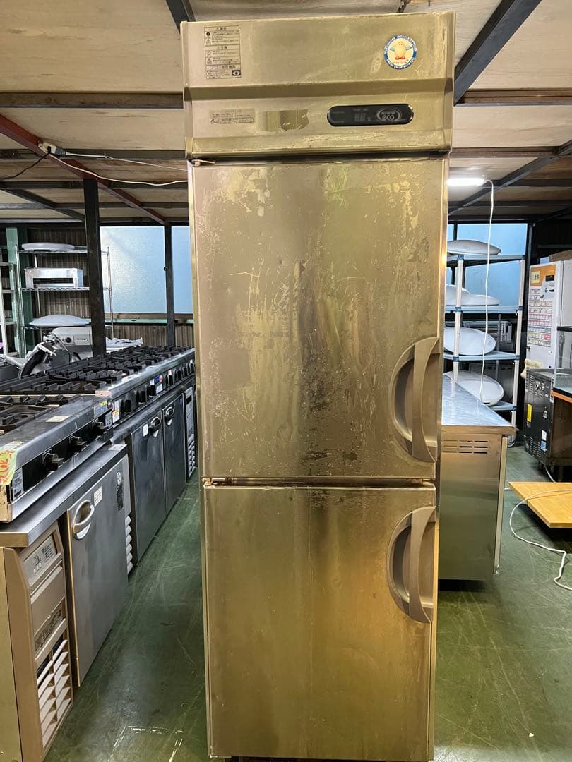 2015年 フクシマ縦型冷凍冷蔵庫2扉傷や汚れあり