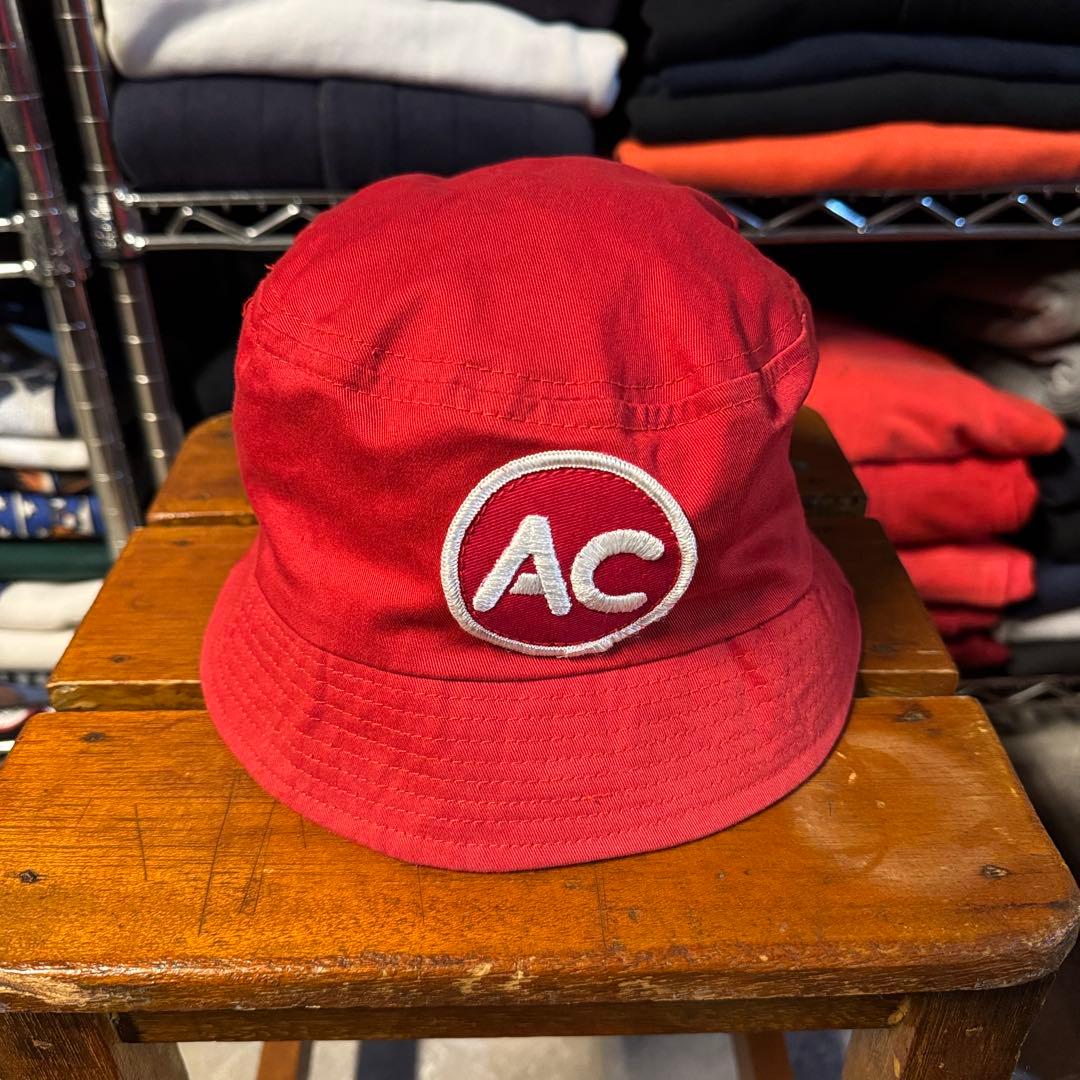 ワッペン 70s 〜 80s 付き AC Delco バケットハット 赤目立った傷や汚れなし