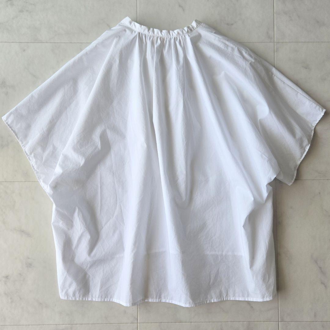 新品　タグ付き　Ballsey　プロセスドコットン ショートブラウス　23ss ボールジィ プロセスドコットン ショートブラウス ホワイト