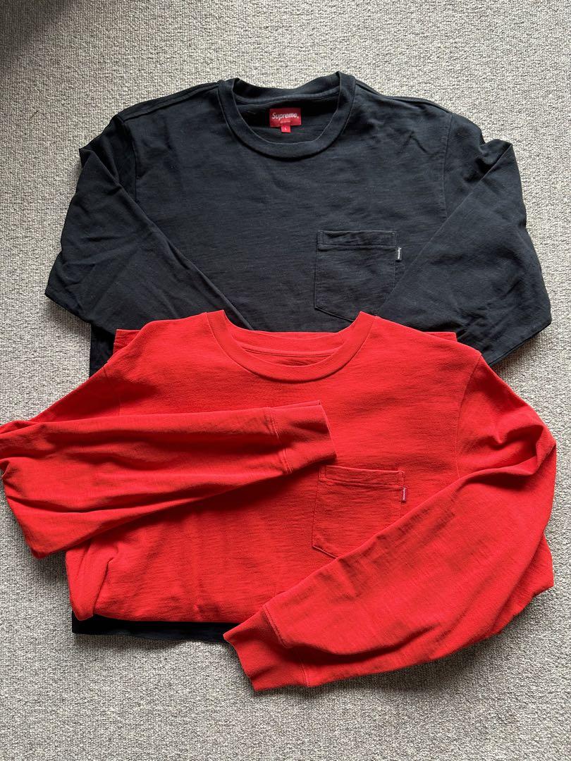 シュプリーム Supreme L/S Pocket Tee Size L Set