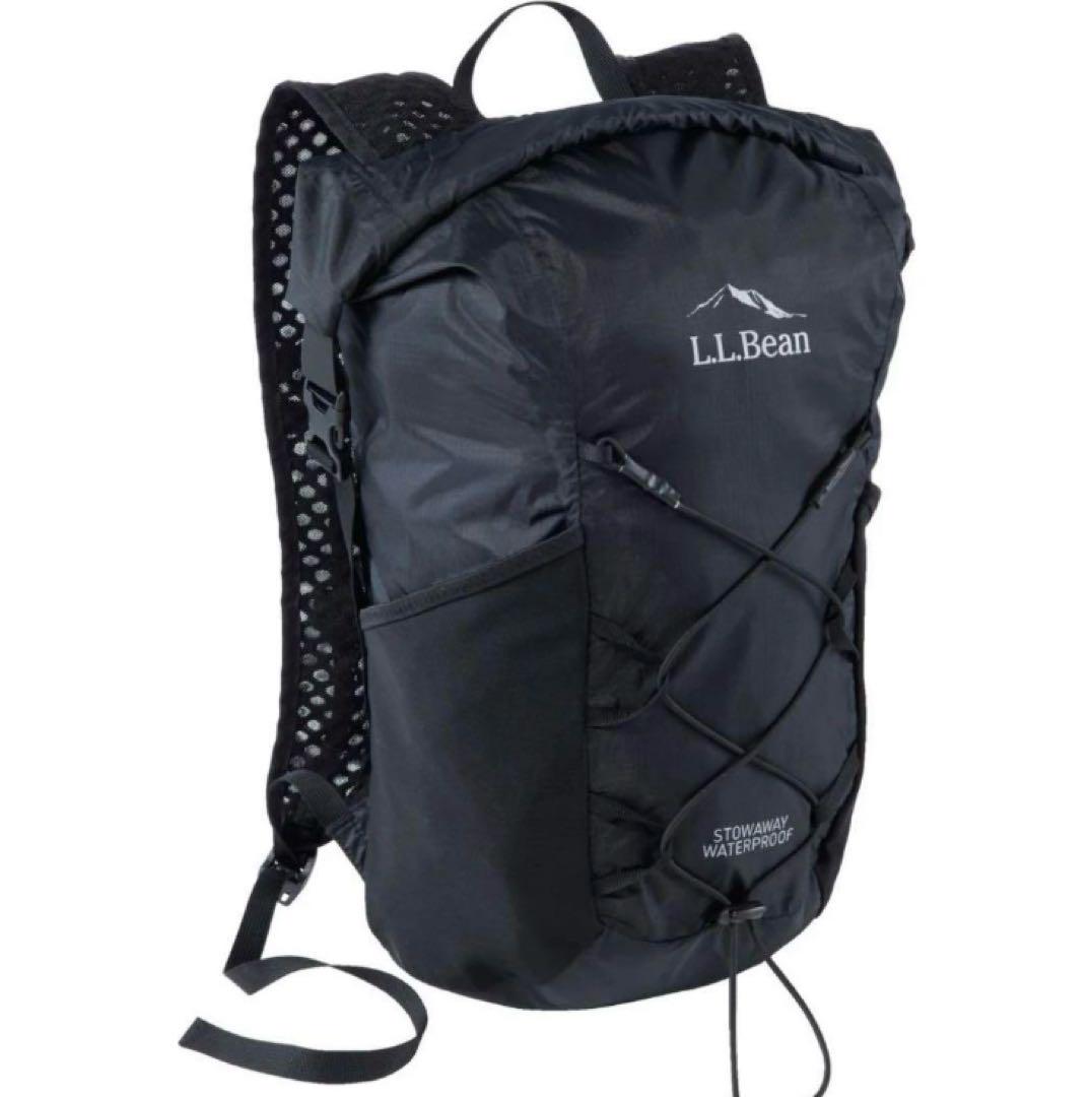 L.L.Bean ウォータープルーフ・ストアウェイ・デイ・パック　ブラック