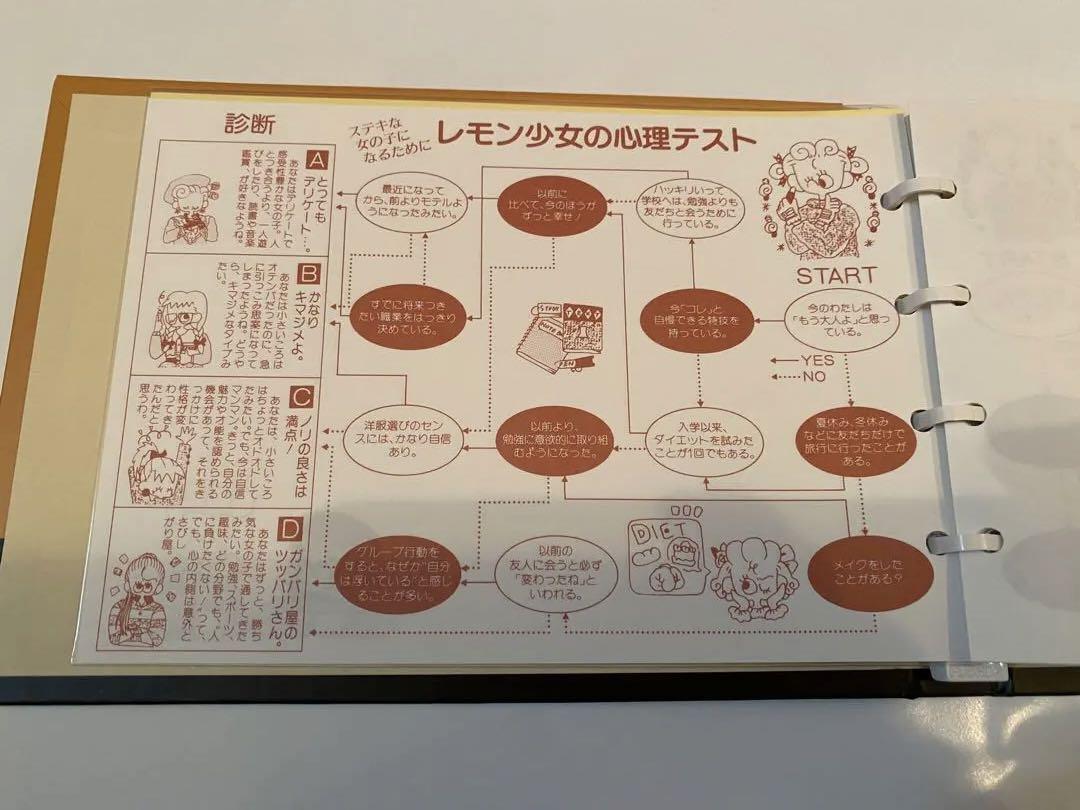 昭和レトロ　Lemon Village レモンビレッジ　サイン帳　２冊　希少