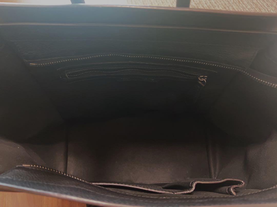 ゆ♡CELINE セリーヌ ラゲージ マイクロショッパー レザー ブラック
