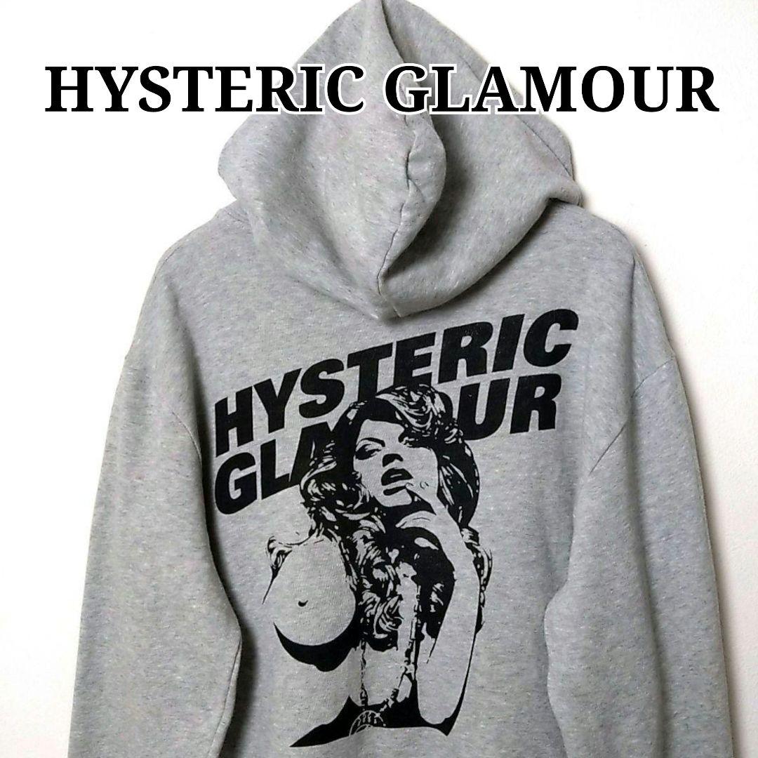 HYSTERIC GLAMOUR ガール 両面 プリント ジップ パーカー